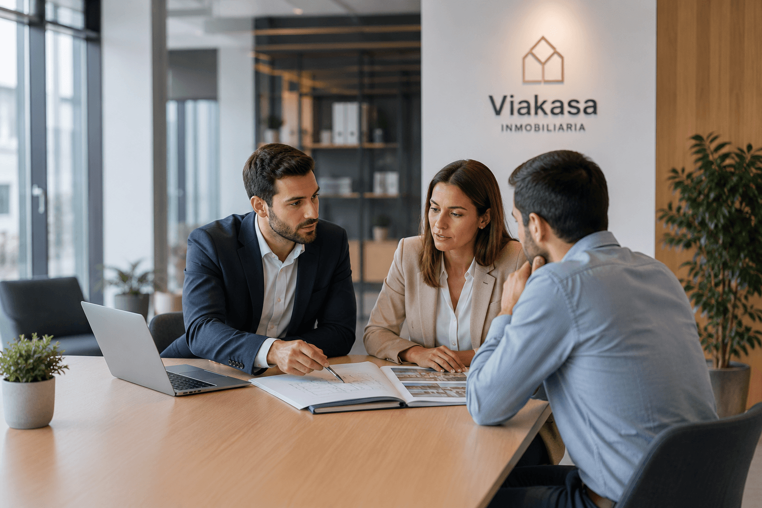 Equipo Viakasa en una reunión de asesoramiento